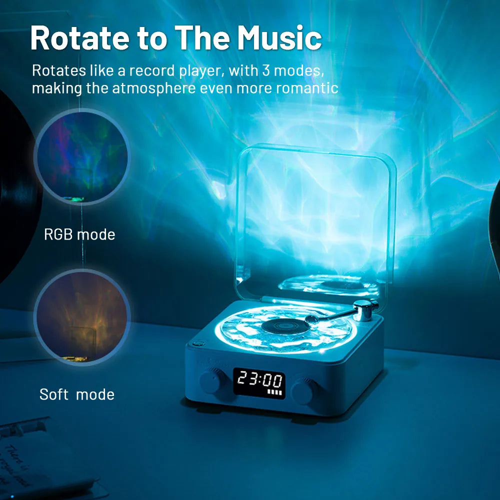 Vinyl 80´s™ Mini Bluetooth Speaker Subwoofer RGB Light Support